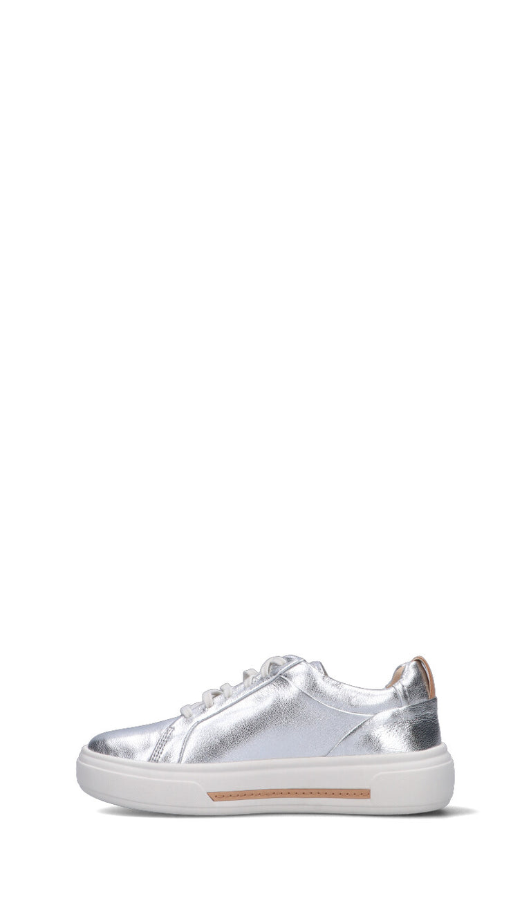 CLARKS CORE Sneaker donna argento in pelle