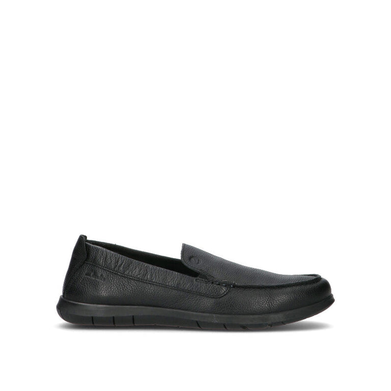CLARKS ESSENTIALS Mocassino uomo nero in pelle