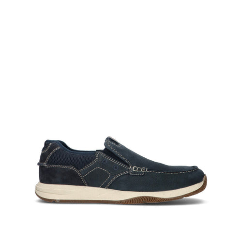 CLARKS ESSENTIALS Mocassino uomo blu in pelle
