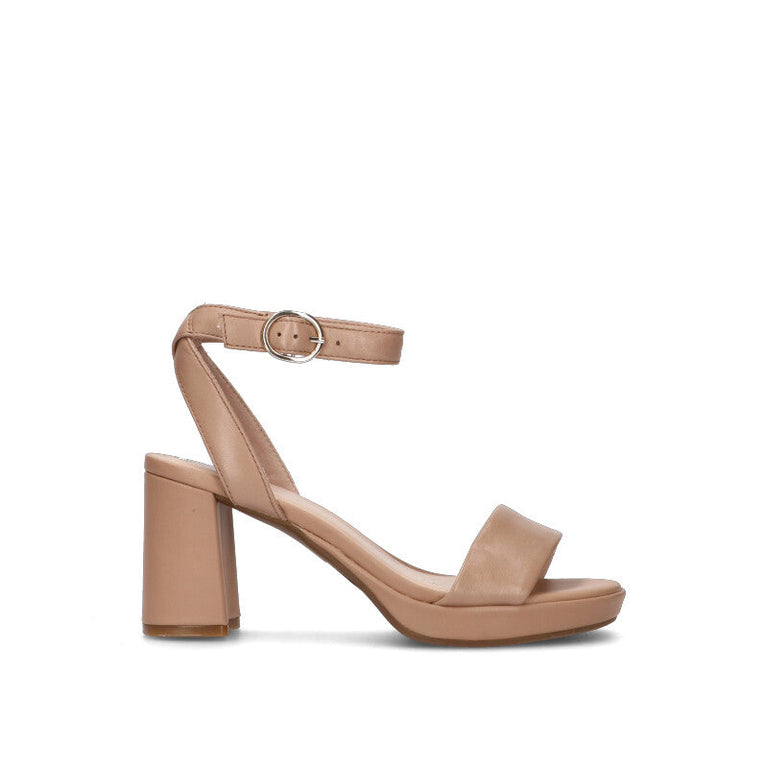 CLARKS ESSENTIALS Sandalo donna beige in pelle
