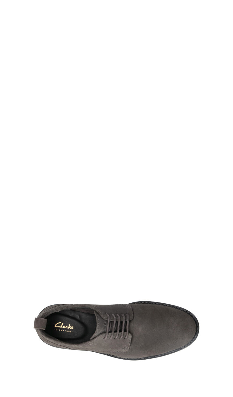 CLARKS CORE Stringata uomo grigio in suede