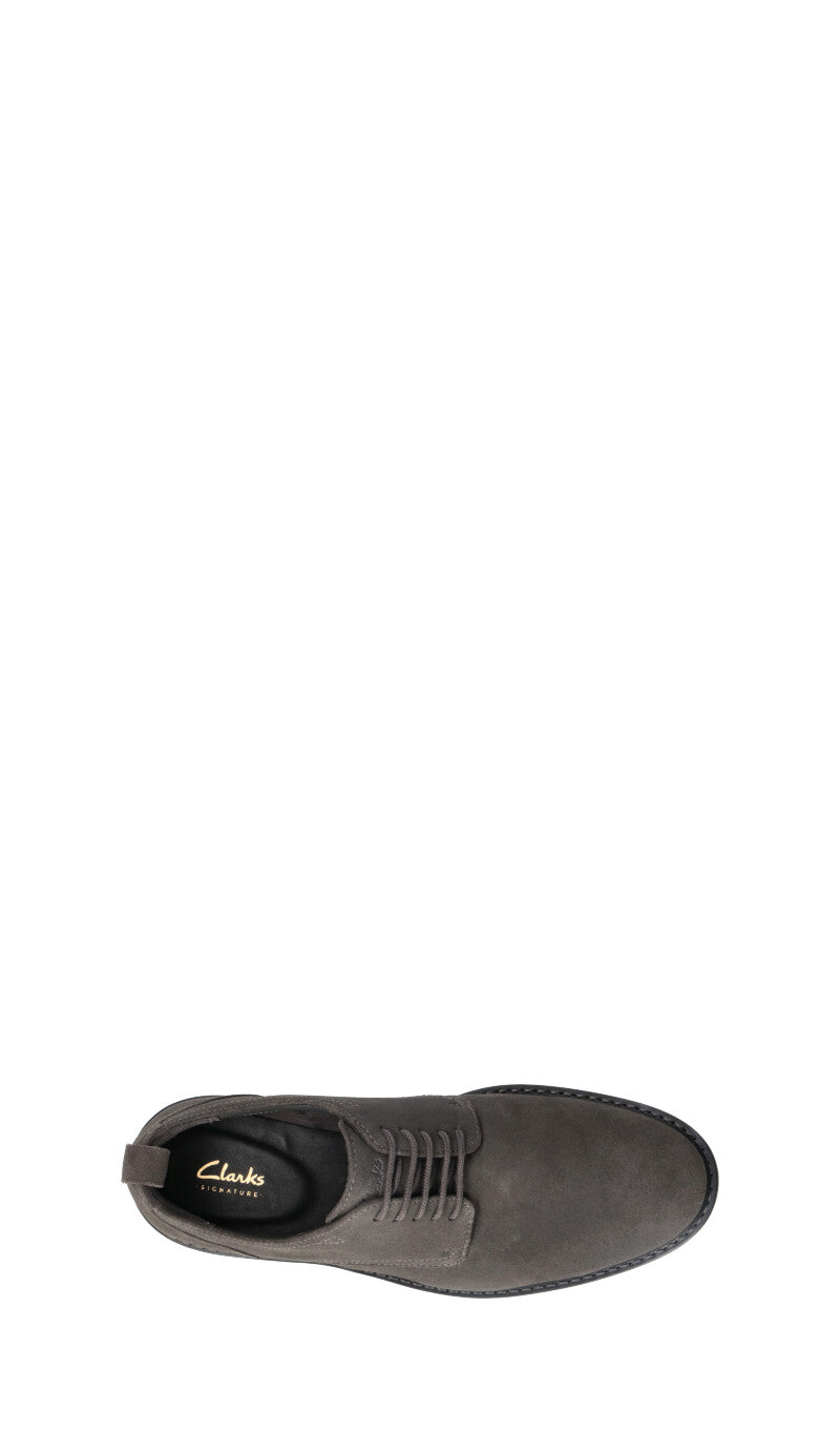 CLARKS CORE Stringata uomo grigio in suede