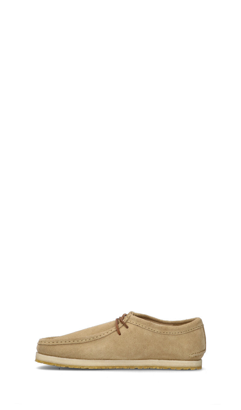 CLARKS ORIGINALS Mocassino uomo beige in suede