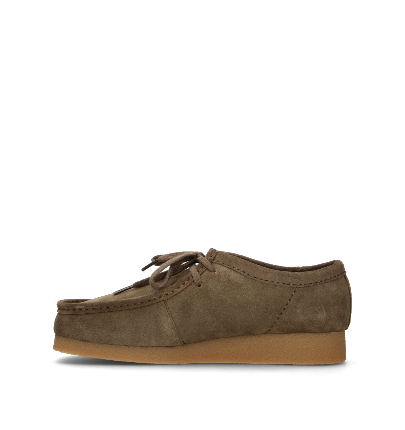 CLARKS EVO WALLABEE EVO Mocassino uomo oliva in suede