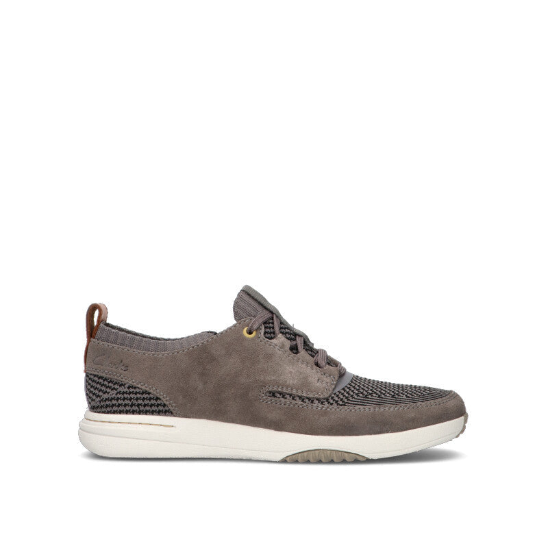 CLARKS CORE Sneaker uomo grigia in suede