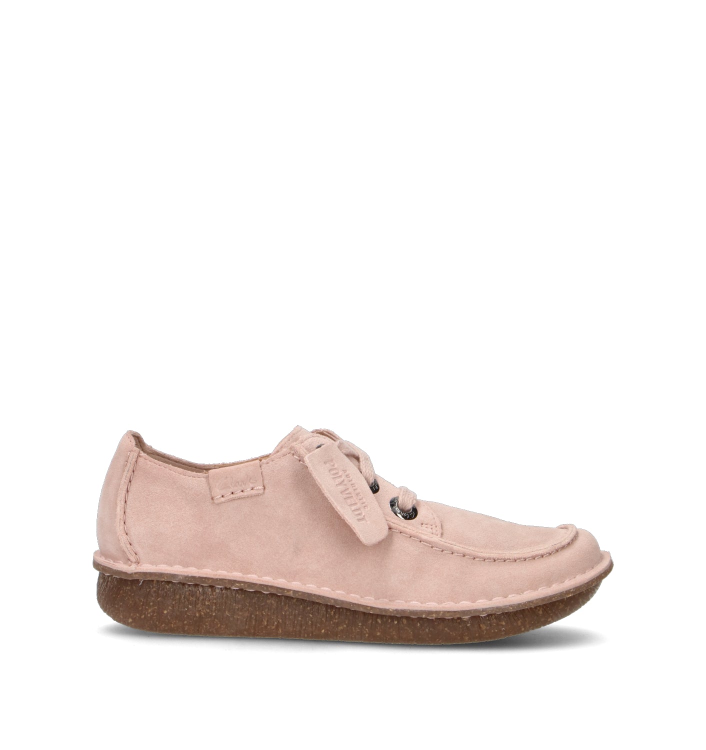 CLARKS CORE FUNNY DREAM Stringata donna rosa in suede