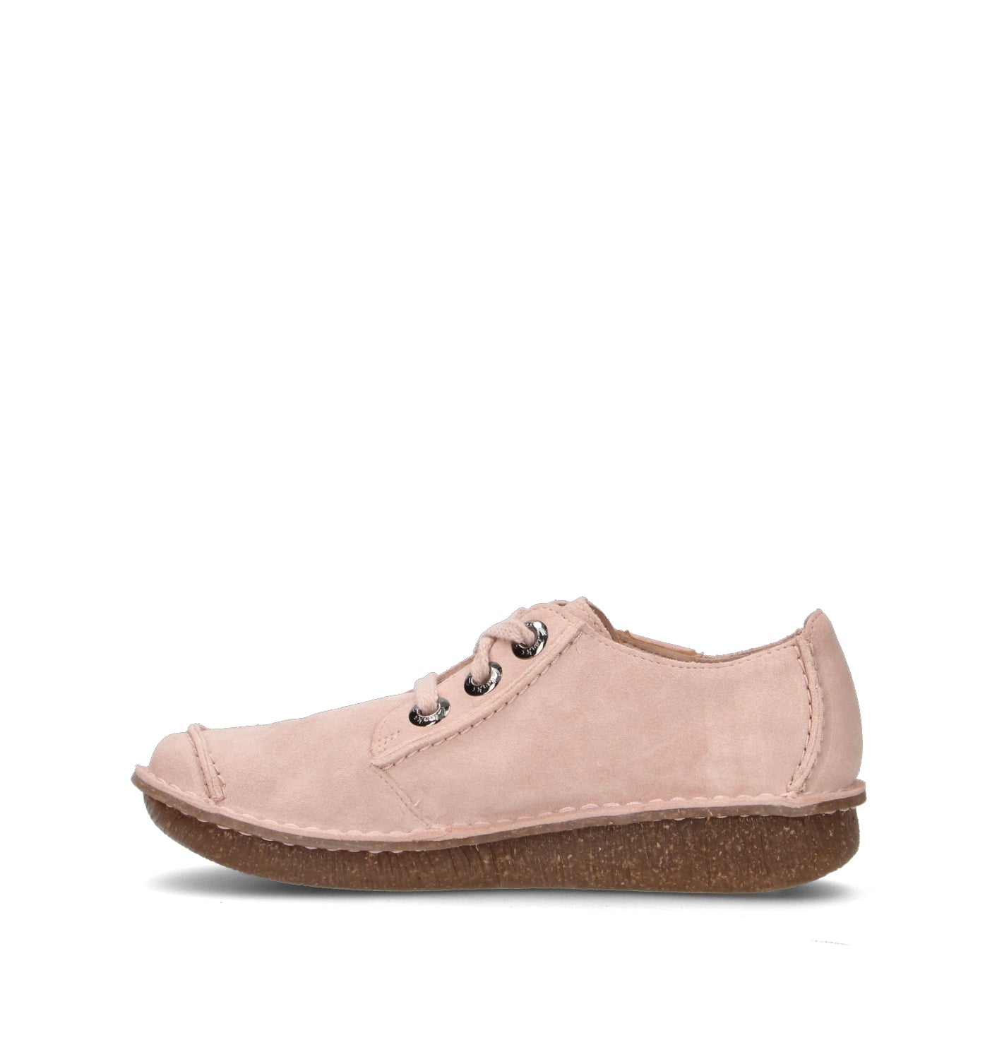 CLARKS CORE FUNNY DREAM Stringata donna rosa in suede