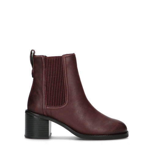 CLARKS CORE CHAMBERLY TOP Tronchetto donna bordeaux in pelle