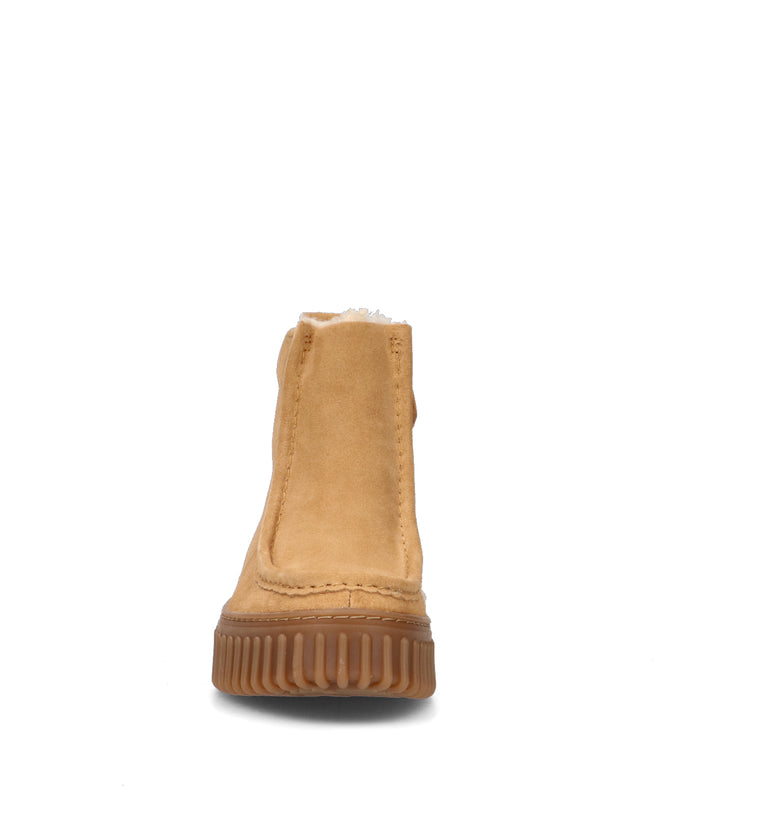 CLARKS CORE TORHILL COZY Tronchetto donna cammello in suede