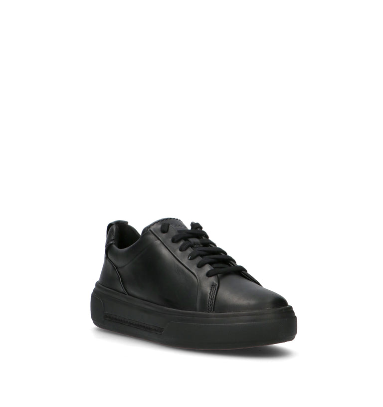 CLARKS CORE HOLLYHOCK WALK Sneaker donna nera in pelle