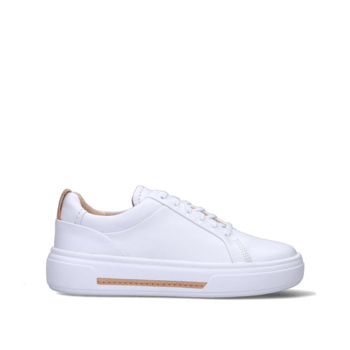 CLARKS CORE HOLLYHOCK WALK Sneaker donna bianca in pelle