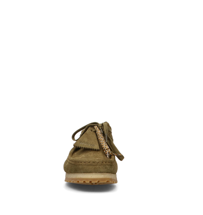CLARKS ORIGINALS Mocassino uomo verde in suede