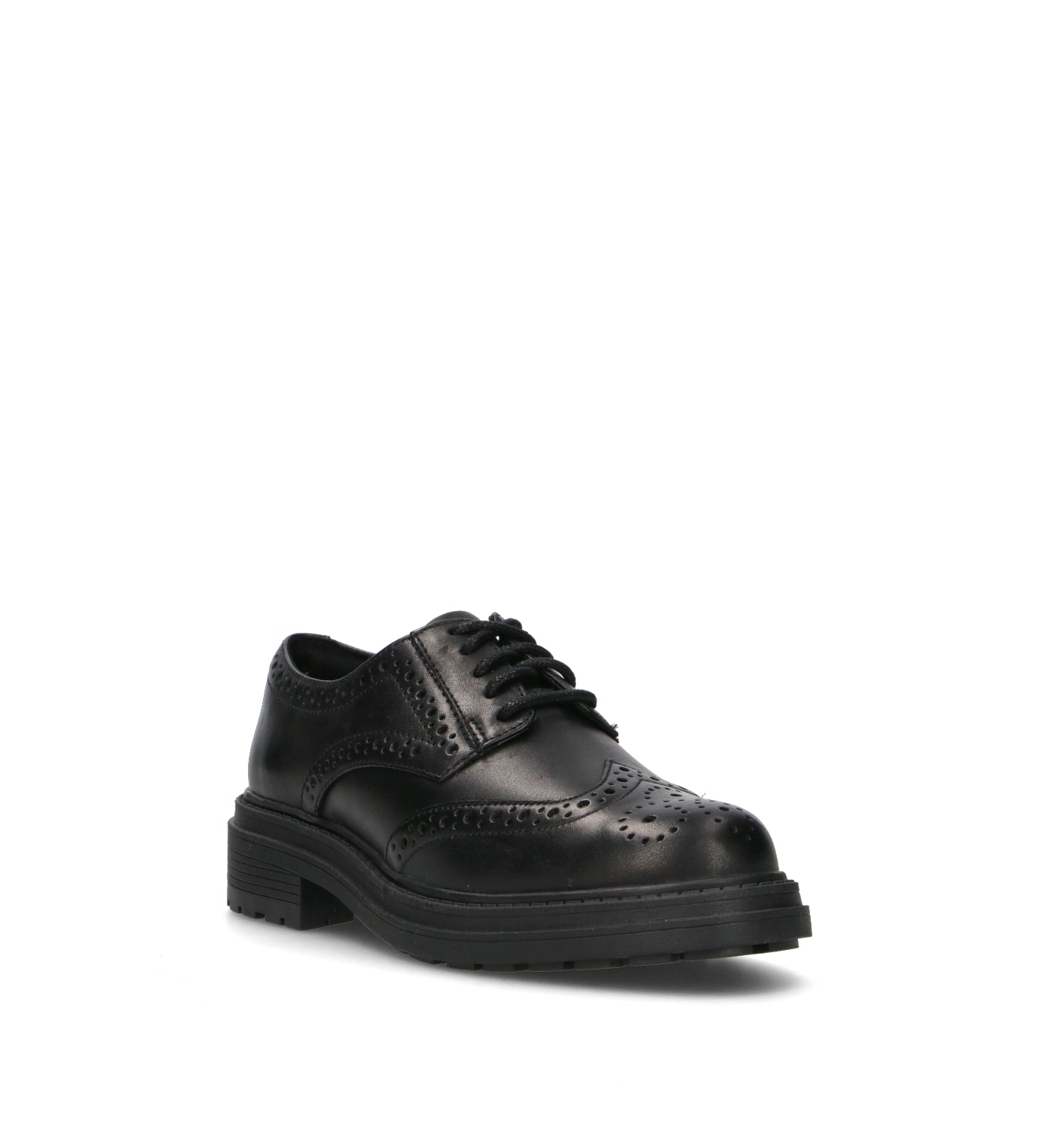 CLARKS CORE ORINOCO 3 DERBY Stringata donna nera in pelle