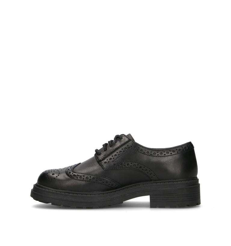 CLARKS CORE ORINOCO 3 DERBY Stringata donna nera in pelle