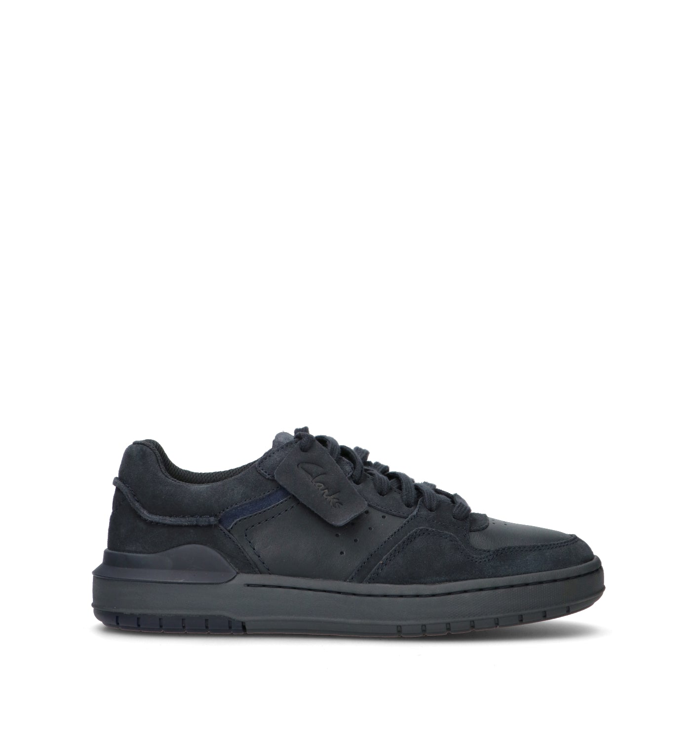 CLARKS CORE COURTLITE2 LO Sneaker uomo blu in pelle