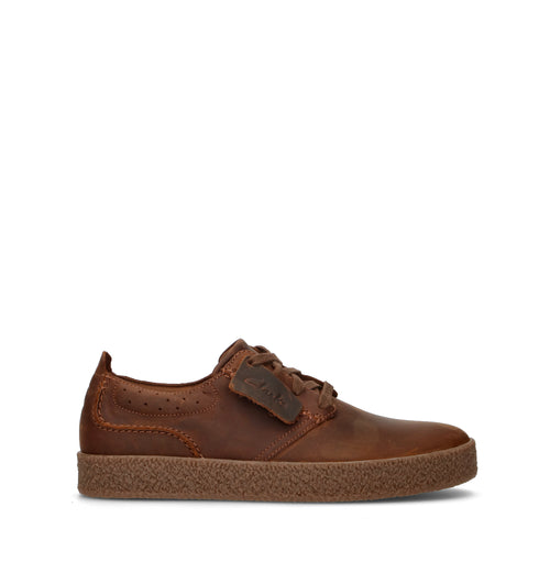 CLARKS CORE STREETHILL LACE Stringata uomo marrone in pelle