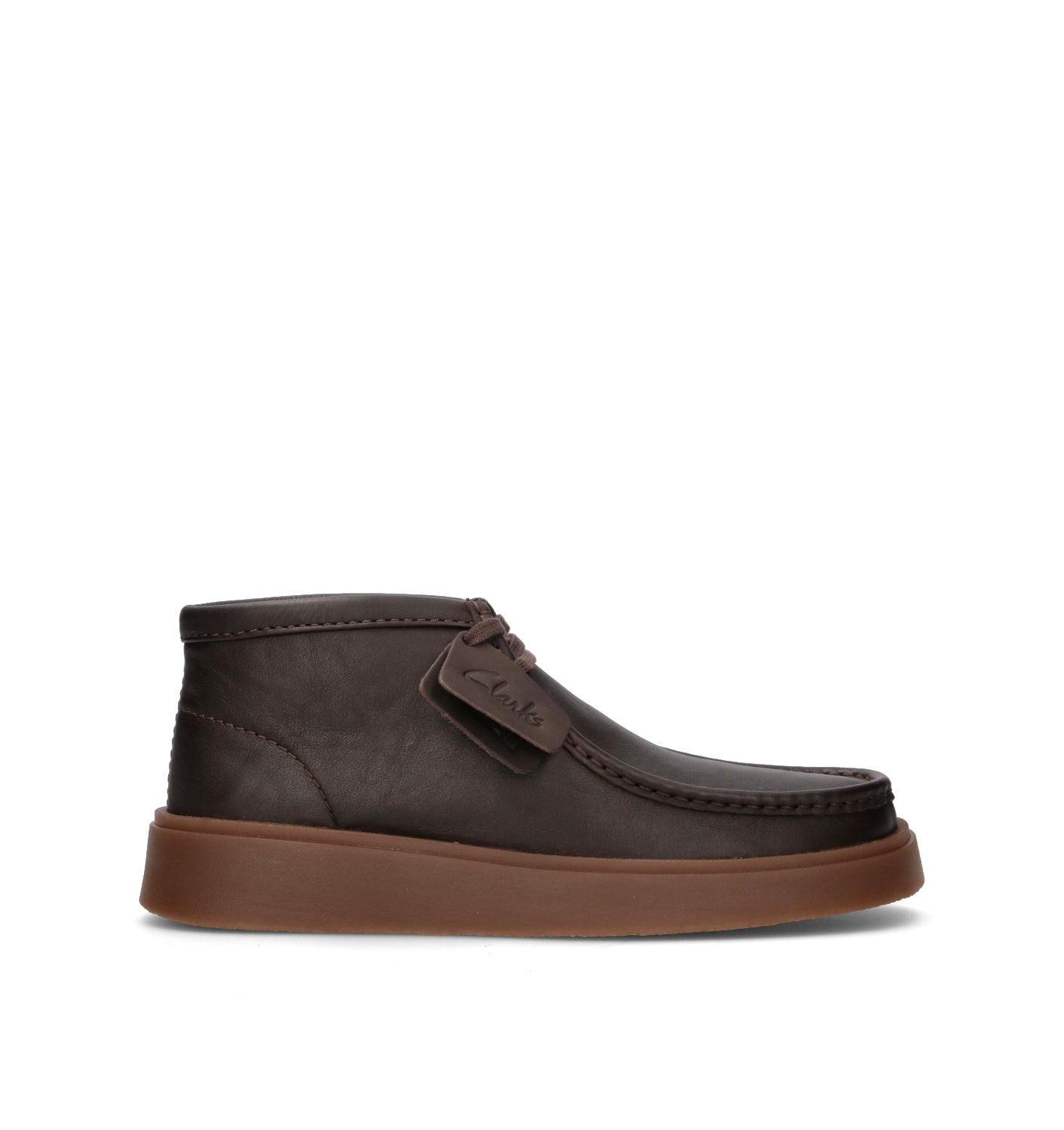 CLARKS CORE TORVIEW HI Polacco uomo marrone in pelle