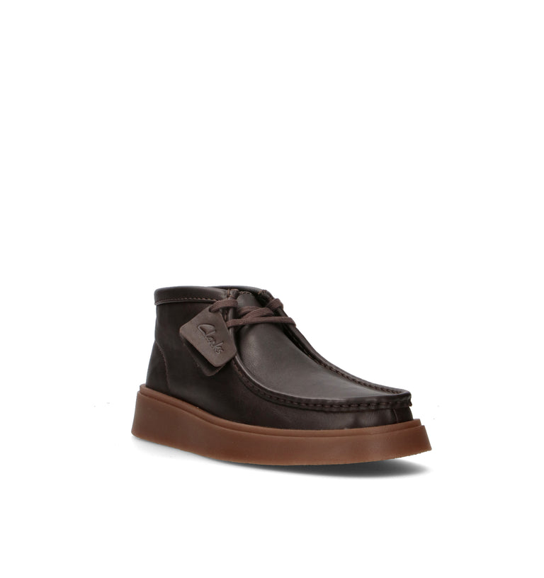 CLARKS CORE TORVIEW HI Polacco uomo marrone in pelle