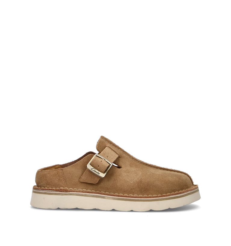 CLARKS CORE SOLSBURY MULE Sabot donna beige in suede