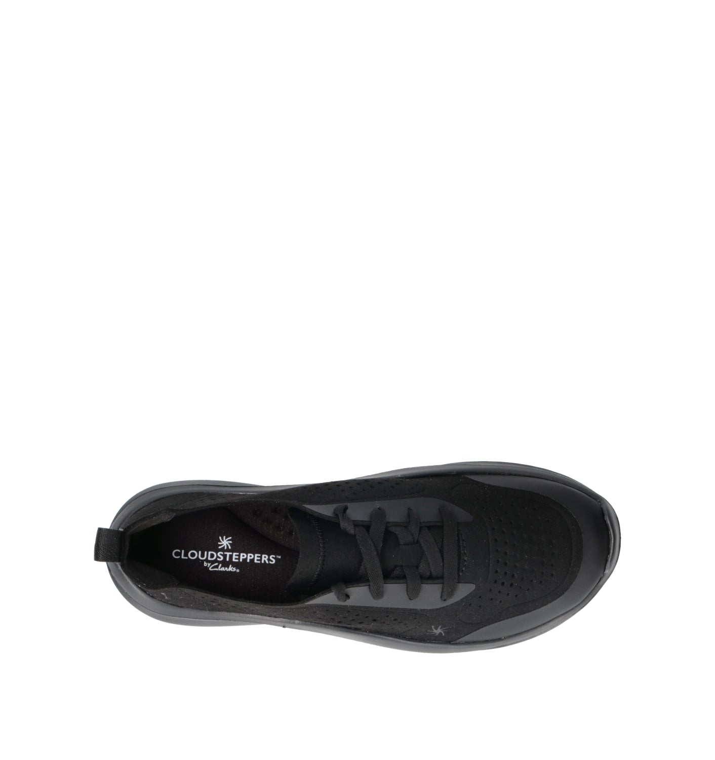 CLARKS ESSENTIALS SOLEVANA TIE Sneaker donna nera