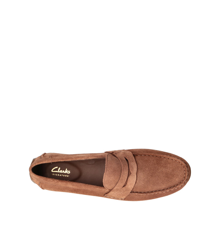 CLARKS CORE CORSLEY BAR Mocassino uomo marrone in suede