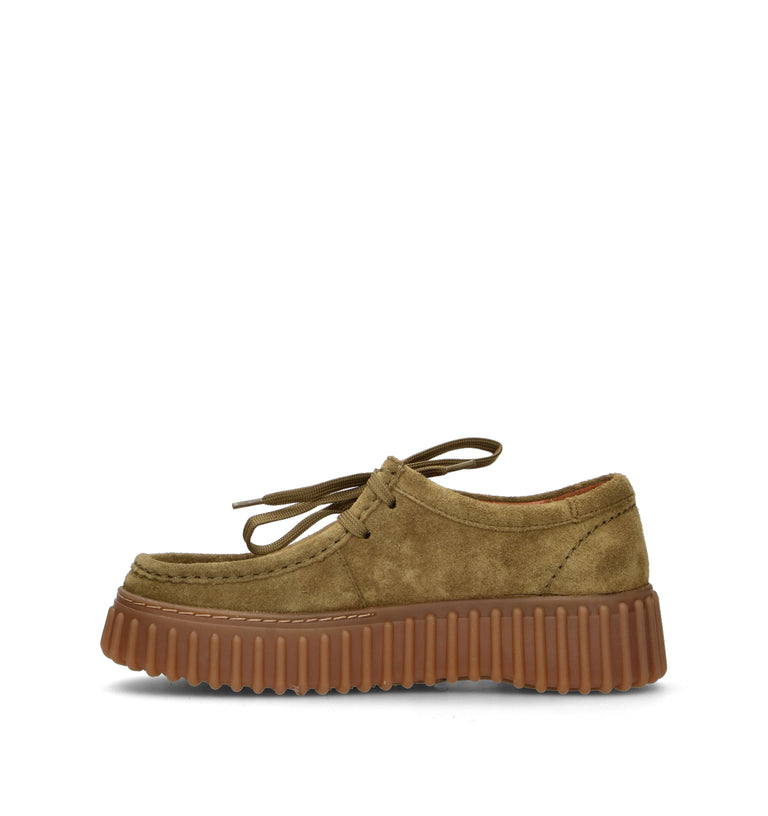 CLARKS CORE TORHILL BEE Mocassino donna oliva in suede