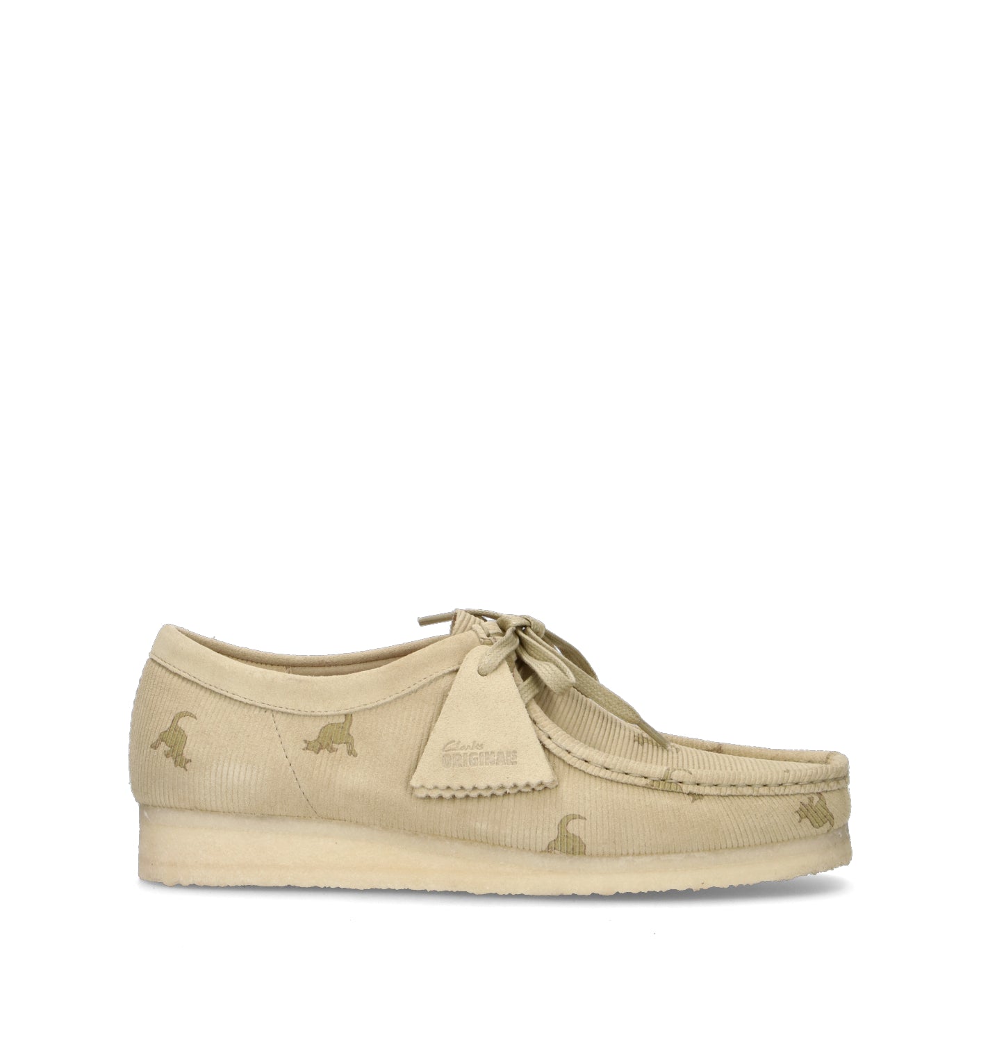 CLARKS ESSENTIALS WALLABEE Mocassino uomo beige in suede