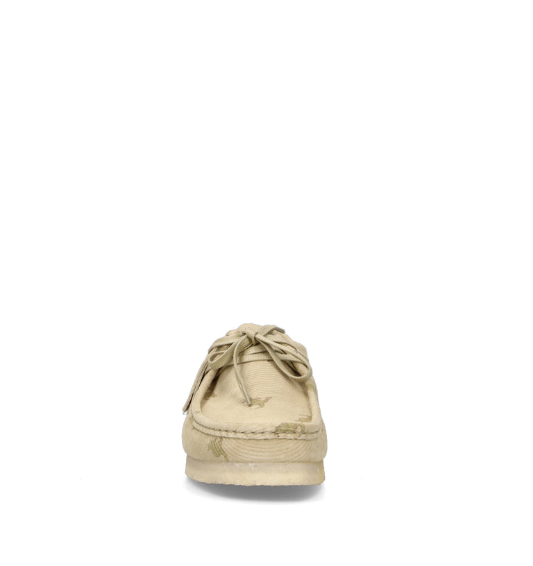 CLARKS ESSENTIALS WALLABEE Mocassino uomo beige in suede