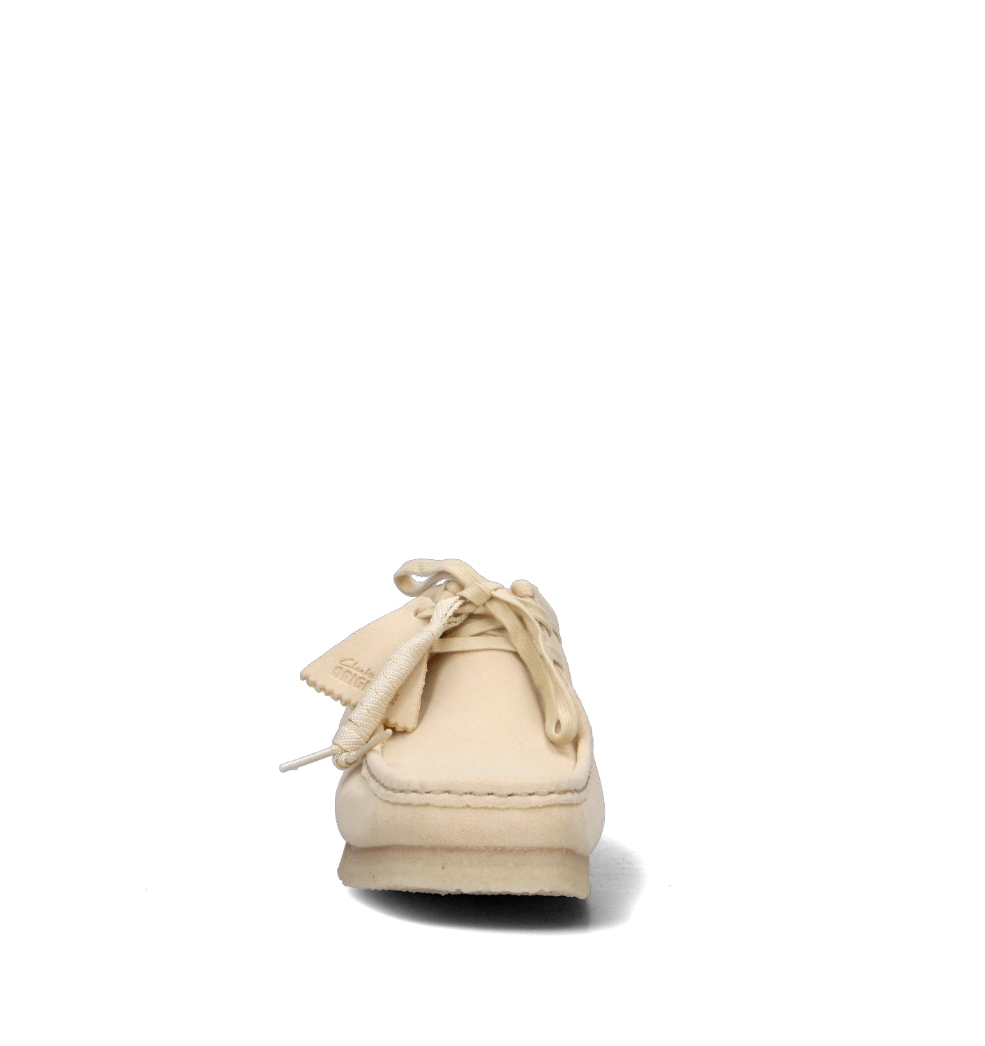 CLARKS ESSENTIALS WALLABEE Mocassino uomo paglierino in suede