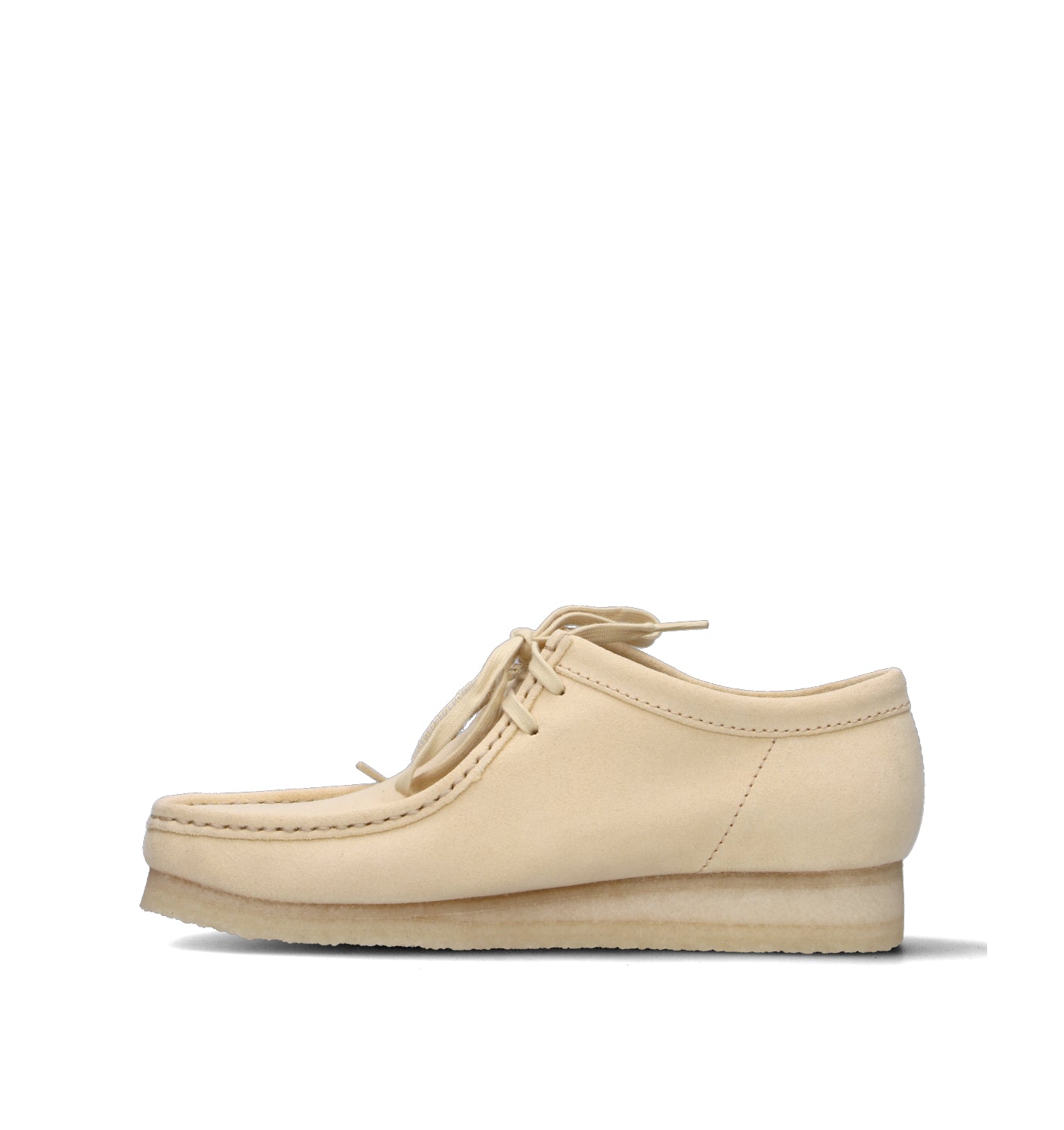 CLARKS ESSENTIALS WALLABEE Mocassino uomo paglierino in suede