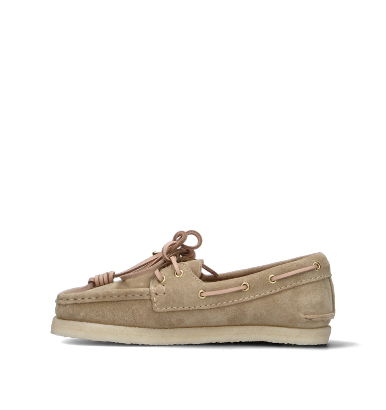 CLARKS ORIGINALS GODNEY BOAT Scarpa barca donna beige in suede
