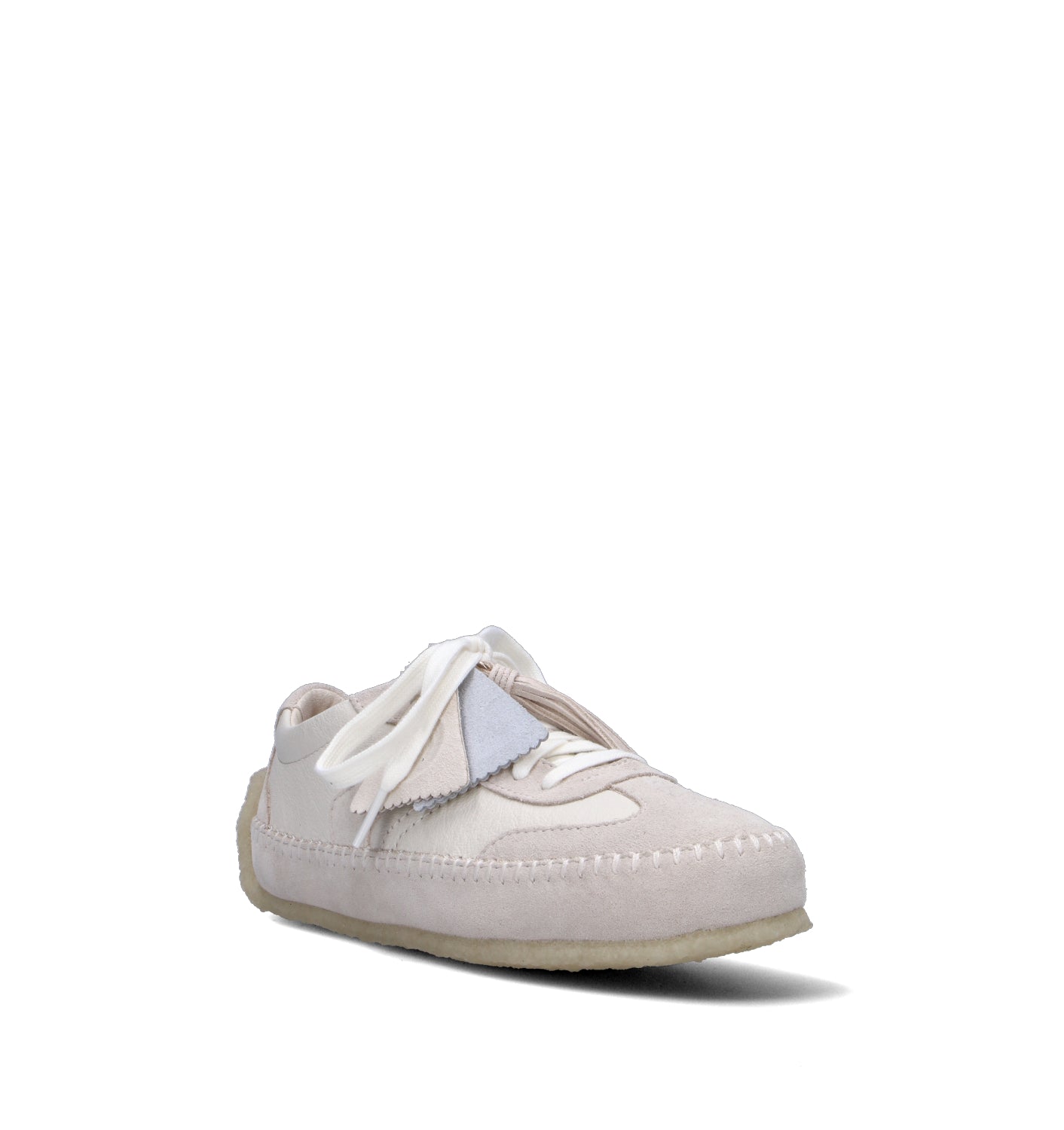 CLARKS ORIGINALS TOR LOW Sneaker donna bianca in suede