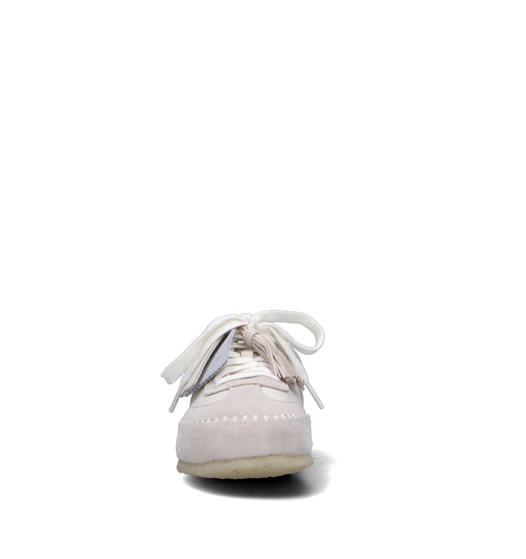 CLARKS ORIGINALS TOR LOW Sneaker donna bianca in suede