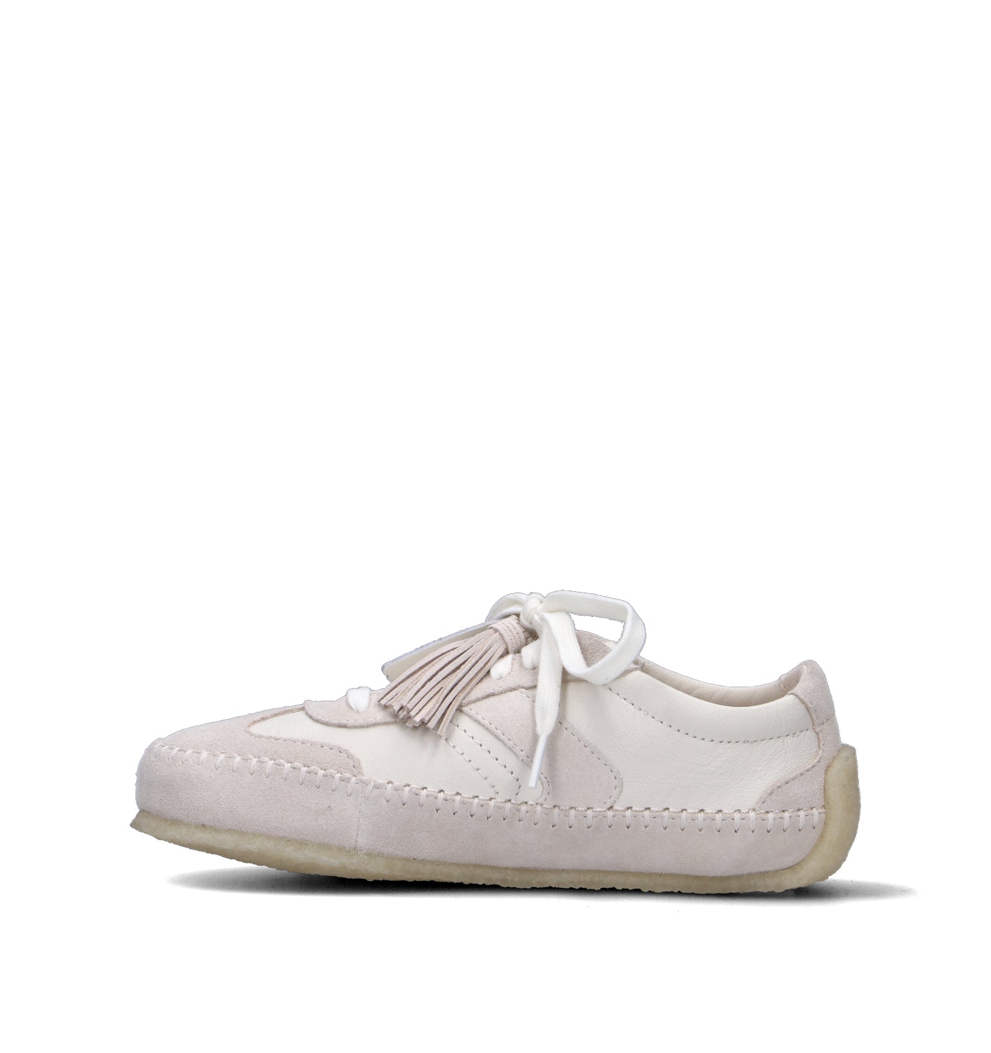 CLARKS ORIGINALS TOR LOW Sneaker donna bianca in suede