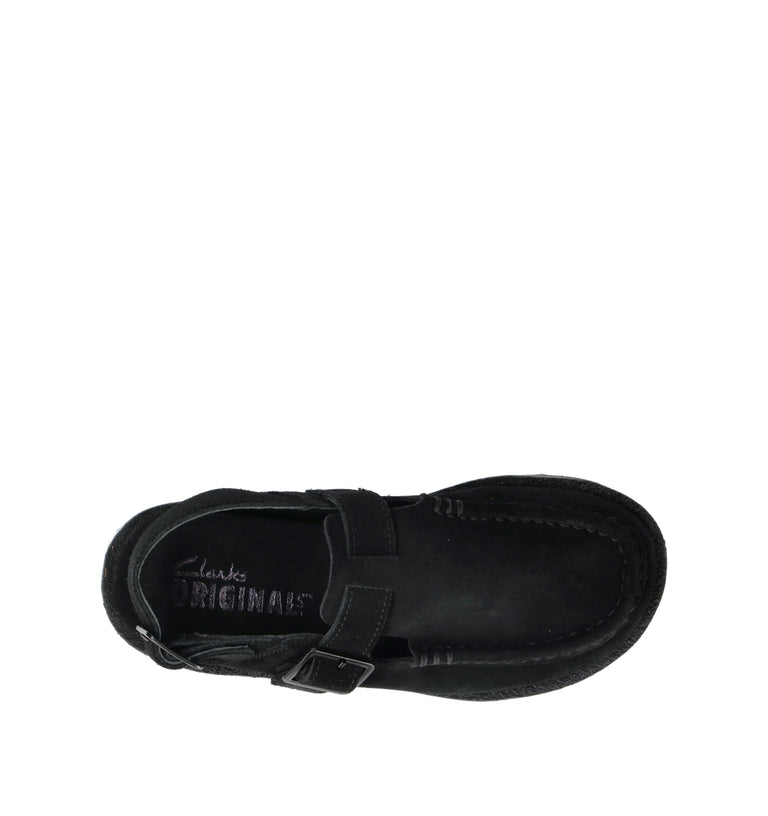 CLARKS ORIGINALS MEARE EASY Sabot donna nera in suede