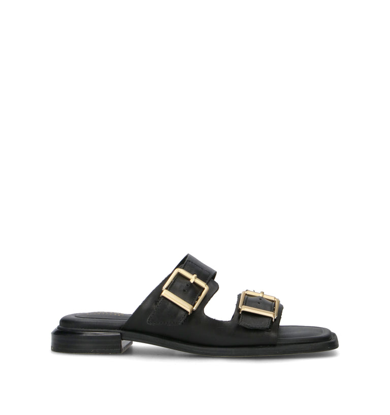 CLARKS CORE ARIANY BAY Ciabatta donna nera in pelle