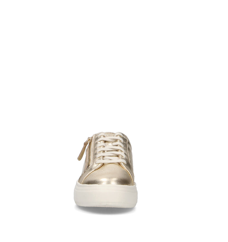 CLARKS CORE HOLLYROSE ZIP Sneaker donna oro in pelle