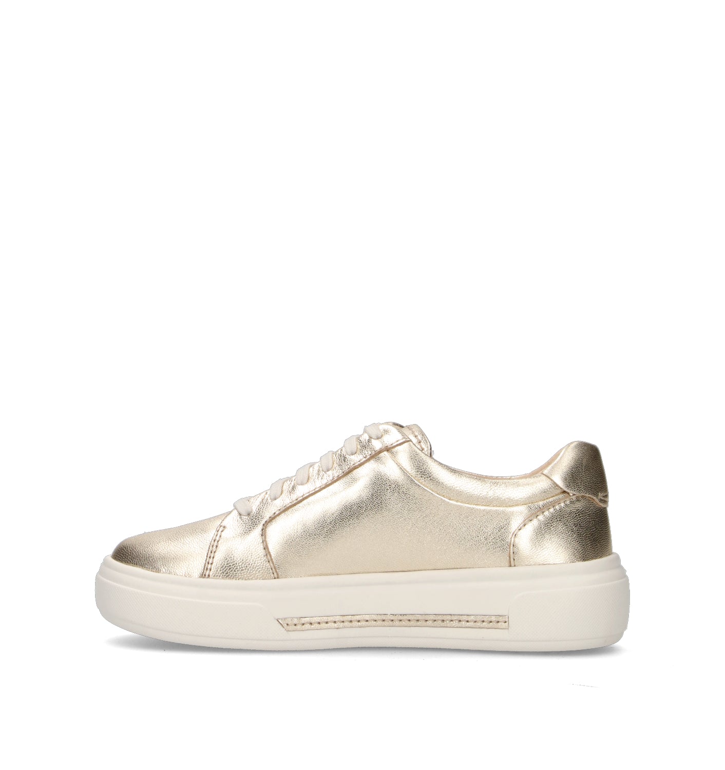 CLARKS CORE HOLLYROSE ZIP Sneaker donna oro in pelle