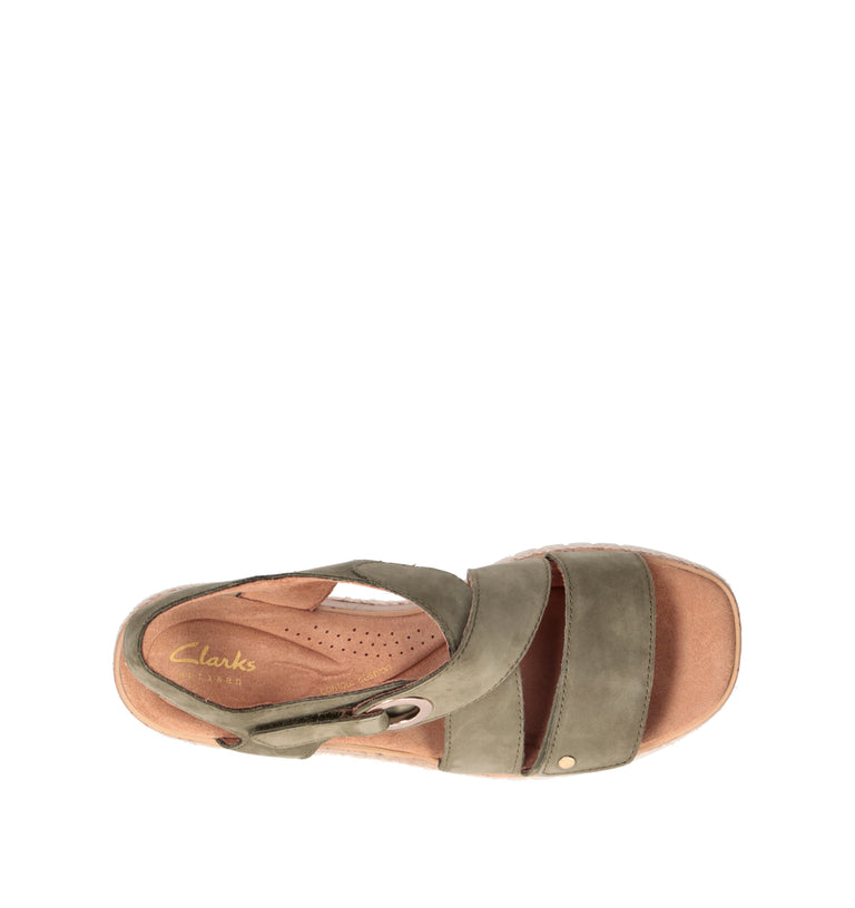 CLARKS CORE KIDIKI SUN Sandalo donna salvia in nabuk