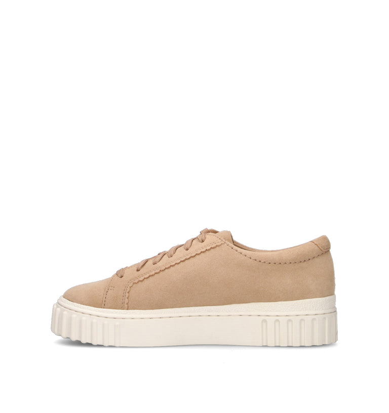 CLARKS CORE MAYHILL WALK Sneaker donna beige in suede