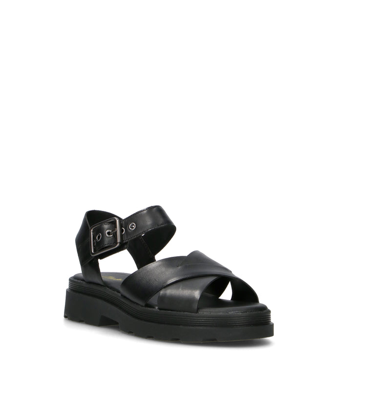 CLARKS CORE ORINOCO3 CROSS Sneaker donna nera in pelle
