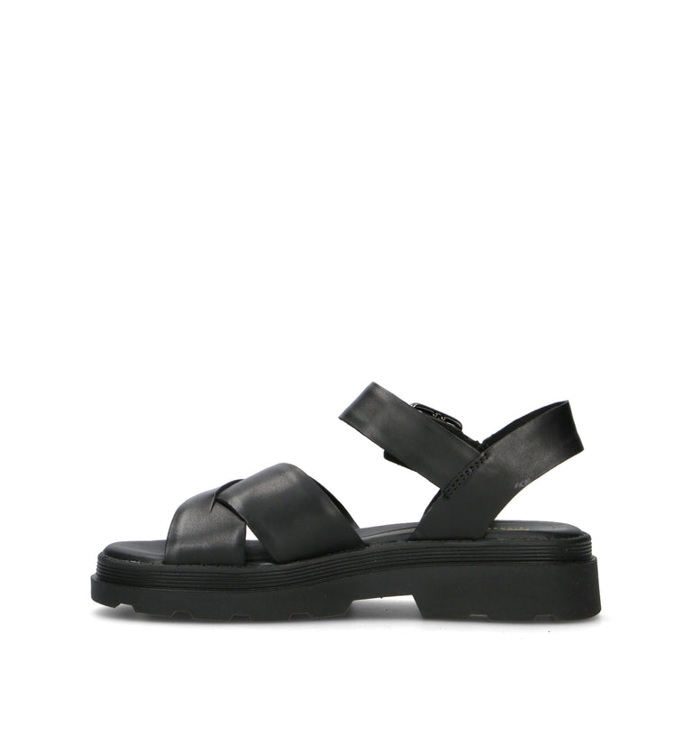 CLARKS CORE ORINOCO3 CROSS Sneaker donna nera in pelle