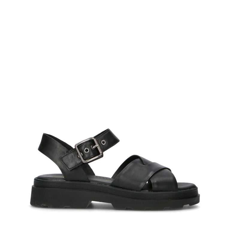 CLARKS CORE ORINOCO3 CROSS Sneaker donna nera in pelle
