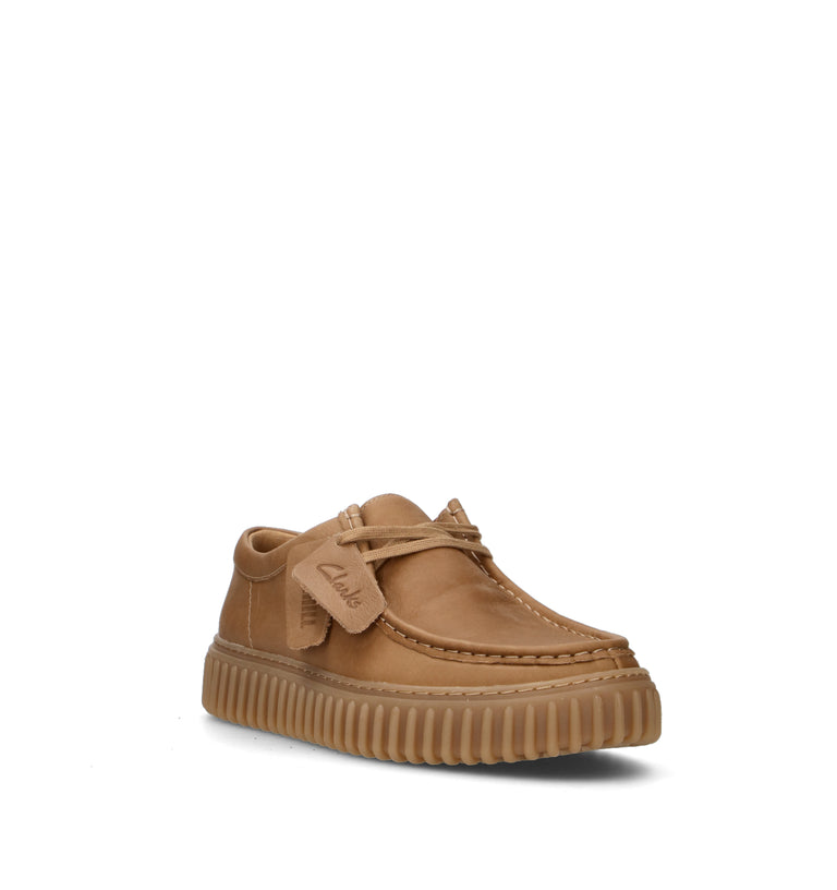 CLARKS CORE TORHILL LO Mocassino uomo beige in pelle