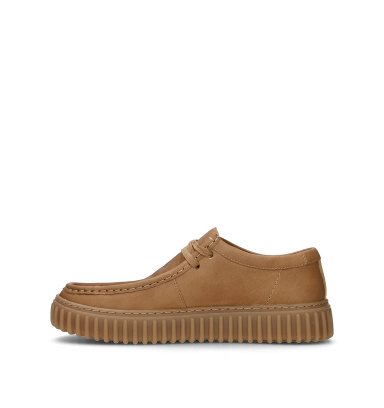 CLARKS CORE TORHILL LO Mocassino uomo beige in pelle
