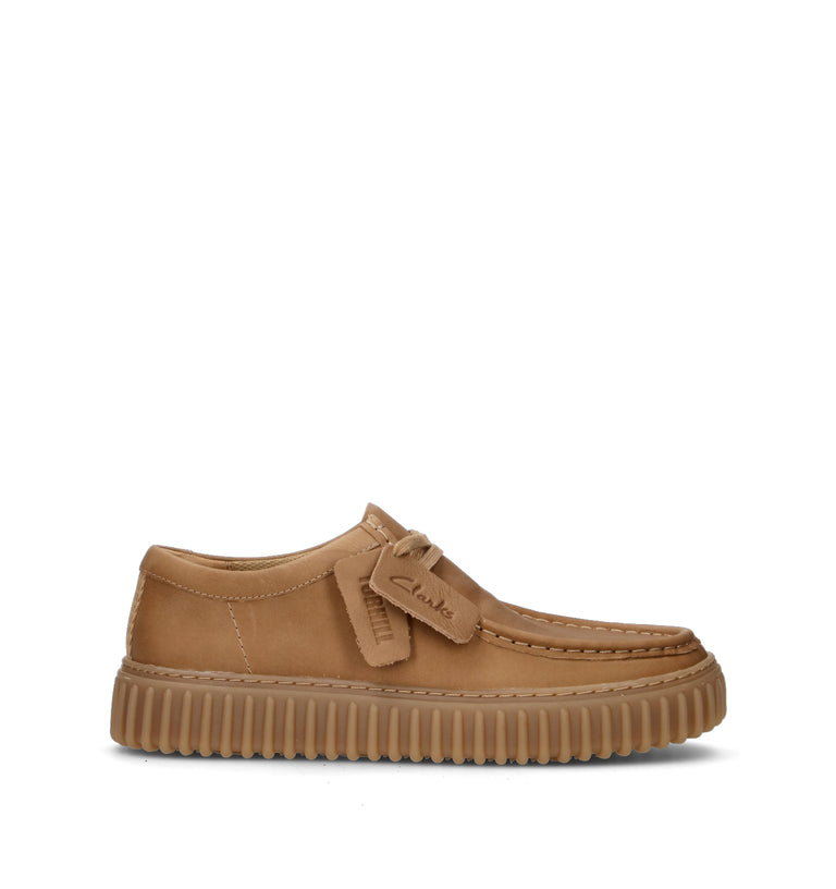 CLARKS CORE TORHILL LO Mocassino uomo beige in pelle
