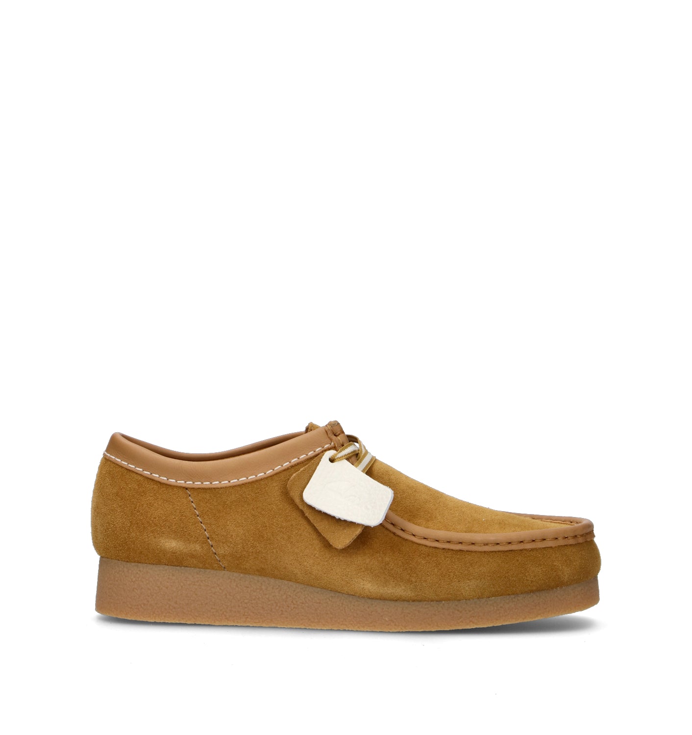 CLARKS EVO WALLABEE Mocassino uomo ocra in suede