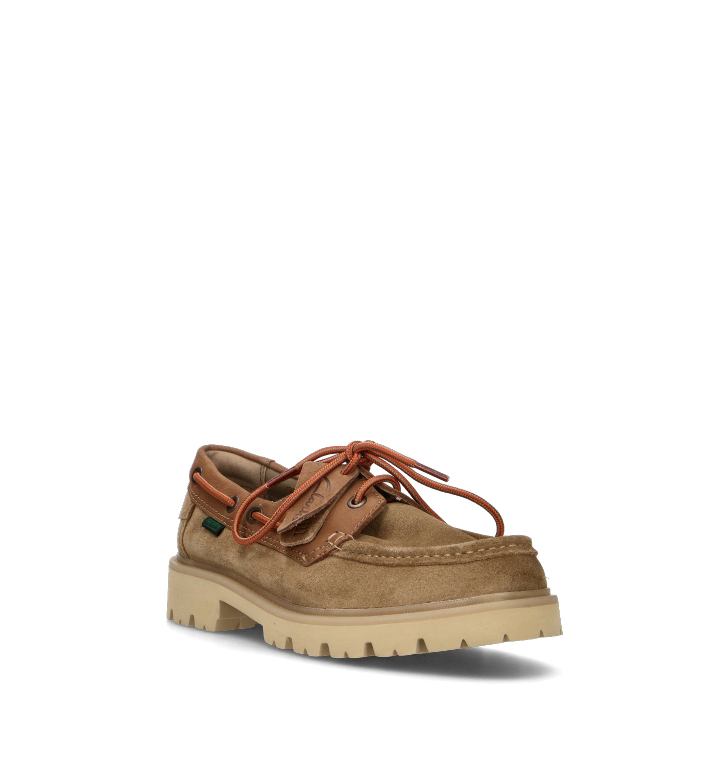 CLARKS CORE CLEYHILL BOAT Scarpa barca uomo beige in suede