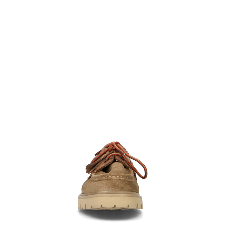 CLARKS CORE CLEYHILL BOAT Scarpa barca uomo beige in suede