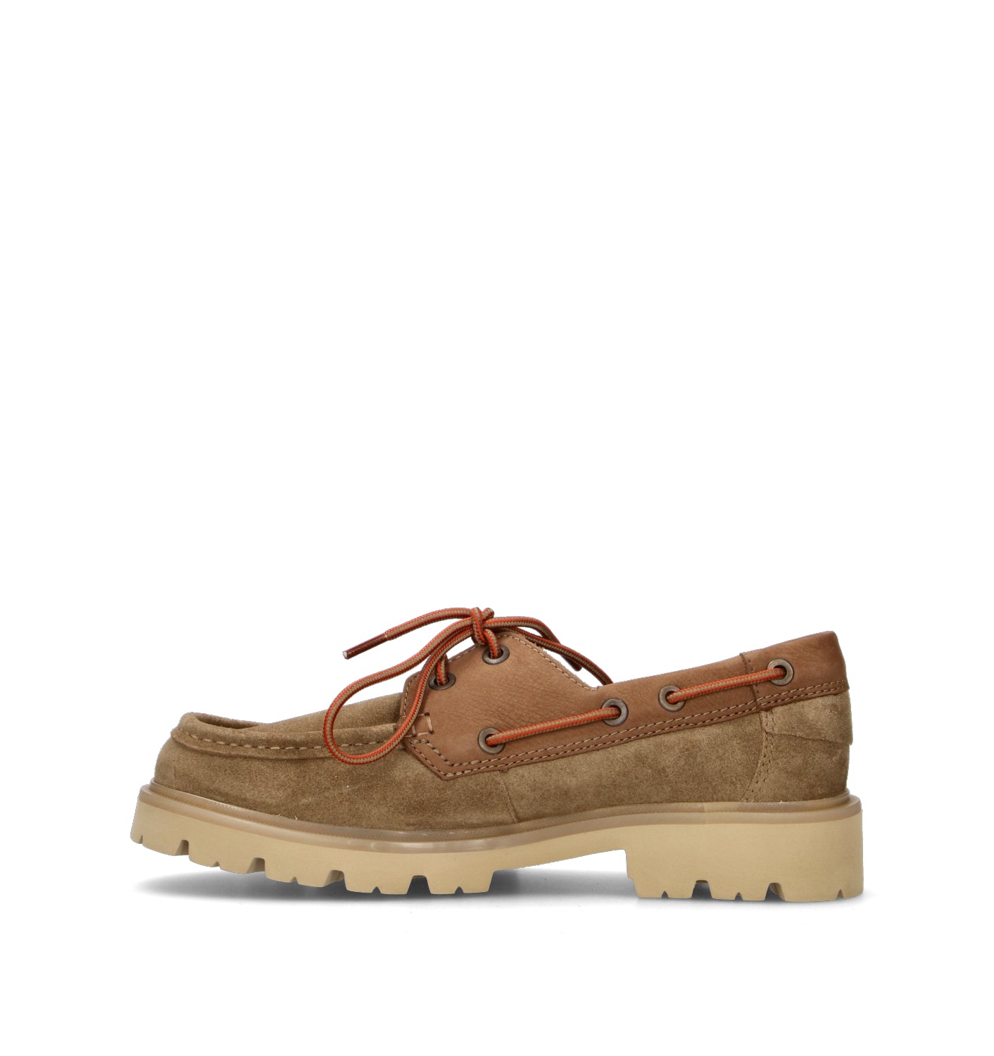 CLARKS CORE CLEYHILL BOAT Scarpa barca uomo beige in suede